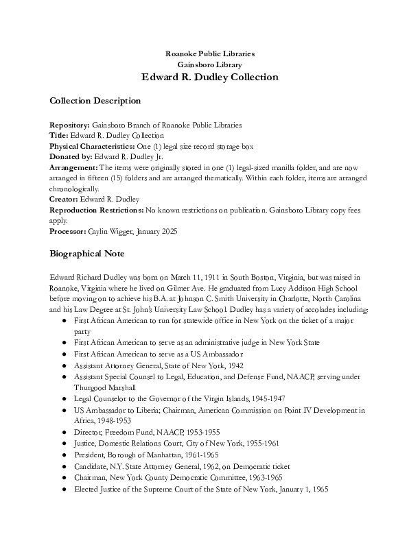 Edward R. Dudley Collection.pdf