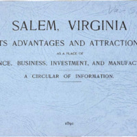 Salem, Virginia: Its Advantages and Attractions