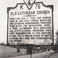 Davis2 28.01a Old Lutheran Church Sign